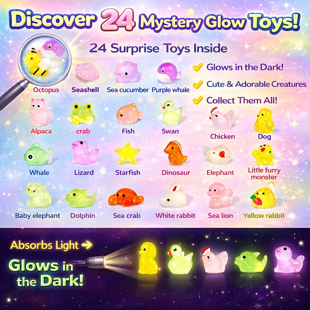 Surprise Bath Bombs with Hidden Glow Toys