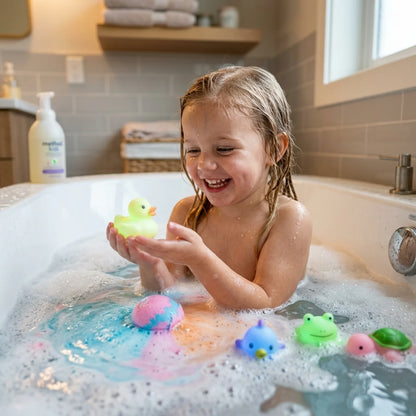 Surprise Bath Bombs with Hidden Glow Toys